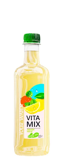 Напиток безалкогольный ароматизированный негазированный «ВитаМикс» «Вкус лимон-мята» пастеризованный, 0,5 л