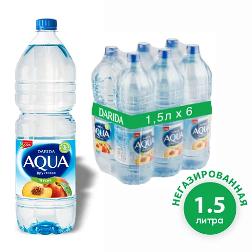 Вода «Аква Фруктовая» с ароматом персика, 1.5 л