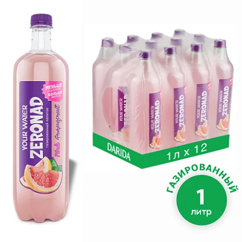 Напиток газированный «Зеронад» со вкусом грейпфрута, 1.0 л